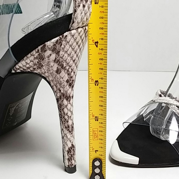 New Faux Snake Skin  Stiletto Heels - Picture 6 of 8